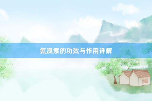 氨溴索的功效与作用详解